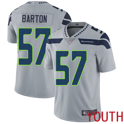 Seattle Seahawks Limited Grey Youth Cody Barton Alternate Jersey NFL Football #57 Vapor Untouchable->women nfl jersey->Women Jersey